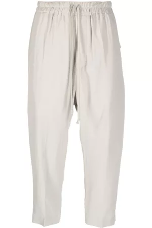 Rick Owens Cropped drop-crotch trousers