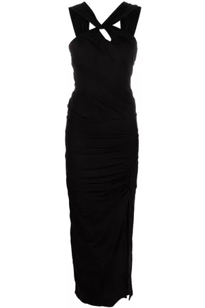 FEDERICA TOSI Crossover-neck ruched dress