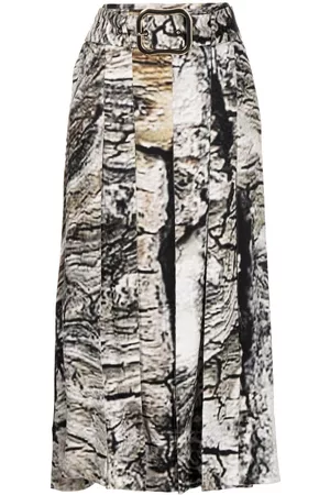 MATÉRIEL by Aleksandre Akhalkatsishvili Graphic-print belted-waist skirt