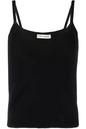 OUR LEGACY Ribbed-knit singlet top