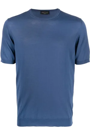 Roberto Collina Men Short Sleeve - Short-sleeved cotton t-shirt