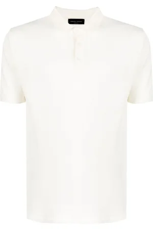 Roberto Collina Men Polo Shirts - Classic linen T-shirt