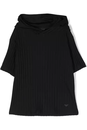 Emporio Armani Striped Iconic Eaglet cotton T-shirt