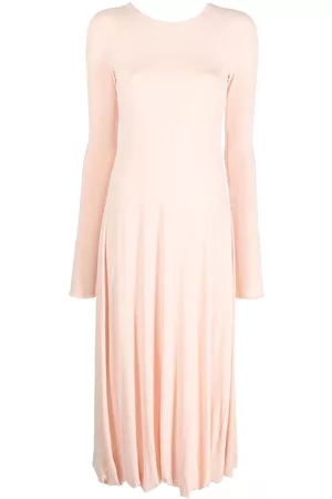 Jil Sander Long-sleeved flared dress