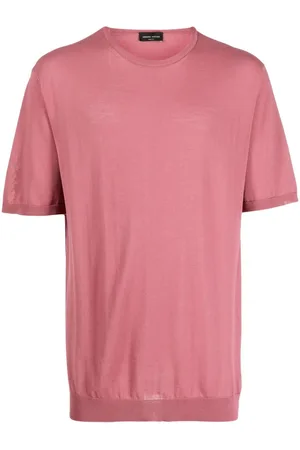 Roberto Collina Men Short Sleeve - Round-neck cotton T-shirt