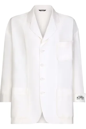 Dolce & Gabbana Linen-silk single-breasted blazer