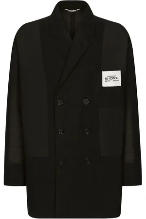 Dolce & Gabbana Logo-patch double-breasted blazer