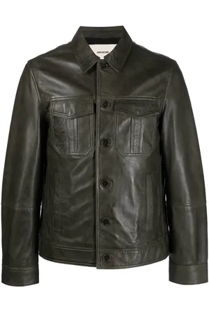 Zadig & Voltaire Button-up lambskin jacket