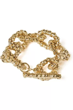 Paola Sighinolfi Jumbo hammered Classico bastille link bracelet