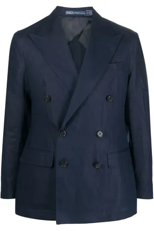 Ralph Lauren Double-breasted linen blazer