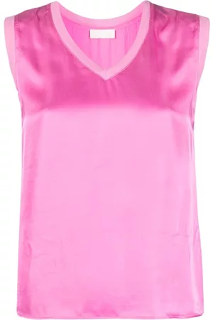 Liu Jo Satin V-neck tank top