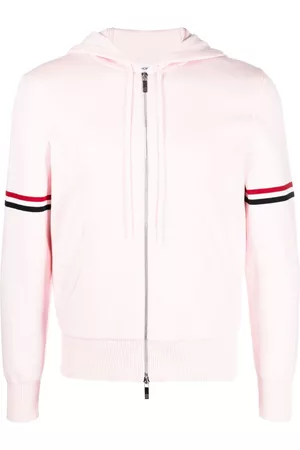 Thom Browne Striped zip-up hoodie