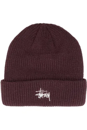 STUSSY Embroidered-logo beanie