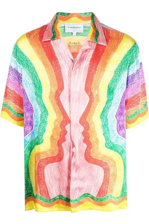 Casablanca Mind Vibrations Artwork silk shirt