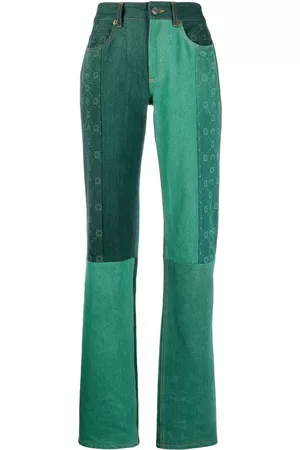 Marine Serre Moonogram straight-leg jeans