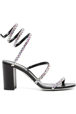 RENE CAOVILLA Crystal embellished strappy sandals