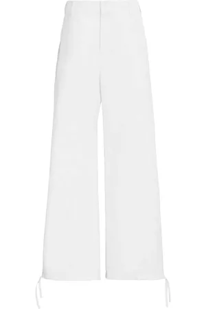 Marni Embroidered-logo straight-leg trousers