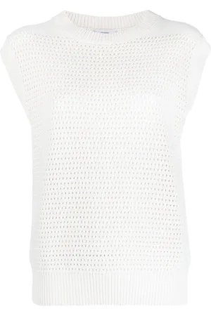 Closed Honeycomb-knit crew-neck vest