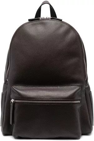 Orciani Men Rucksacks - Micron grained-leather backpack