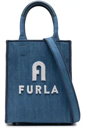 Furla Mini Opportunity denim tote bag