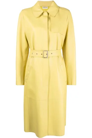 P.a.r.o.s.h. Women Coats - Belted-waist leather coat