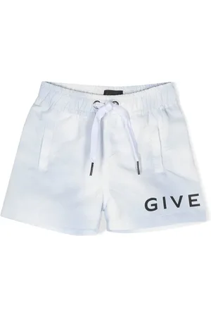 Givenchy Swim Shorts - Logo-print drawstring swim shorts