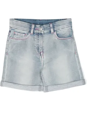 Chiara Ferragni Logo-embroidered denim shorts