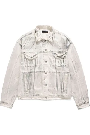 Weekday Lincoln Oversized Denim Trucker Jacket in Gray for Men