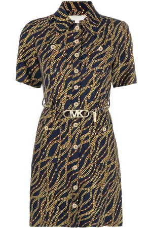 Michael Kors Chain-link print shirt dress