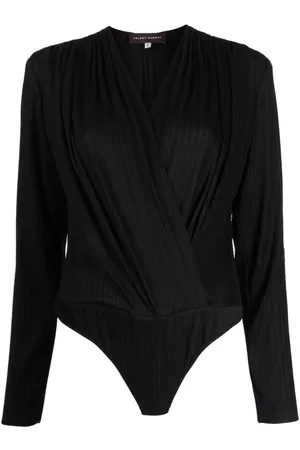 TALBOT RUNHOF Ribbed-knit long-sleeve bodysuit