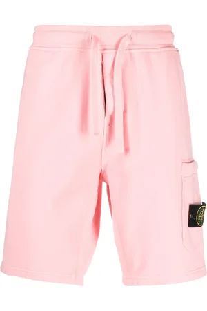 Stone Island Side logo-patch detail shorts