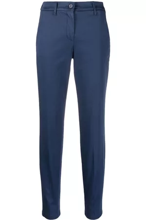 Jacob Cohen Logo-patch slim-fit cropped trousers