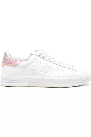 Premiata Pink panelled low-top sneakers