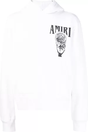 AMIRI Logo-print cotton hoodie