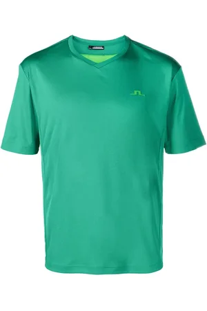 J Lindeberg Men Short Sleeve - Logo-print jersey T-shirt
