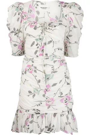 Marant Etoile Galdino floral-print ruched minidress