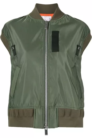 SACAI Sleeveless bomber jacket