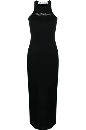 OFF-WHITE Bling Baseball Rowing midi dress