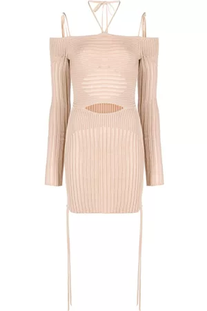 ANDREADAMO Ribbed-knit mini dress