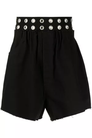 RAF SIMONS Eyelet-detail denim shorts