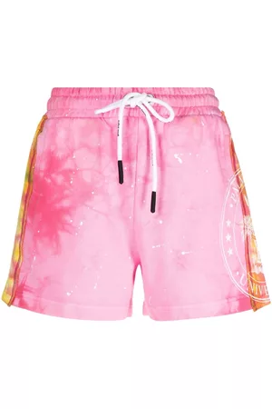 Palm Angels Tie-dye cotton track shorts