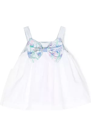 HUCKLEBONES LONDON Bow-detail cotton tank top
