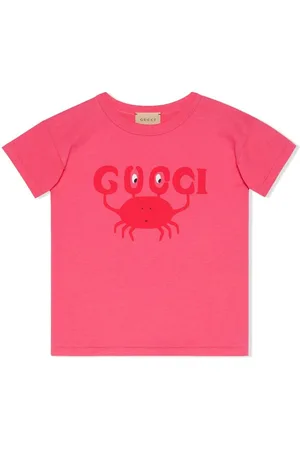 Gucci Girls Short Sleeve - Logo-print cotton T-shirt