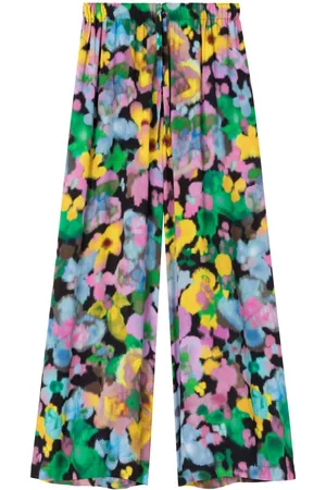 AZ FACTORY X Lutz Huelle Sunrise floral-print wide-leg trousers