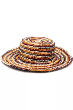 Isabel Marant Logo-patch woven raffia sun hat