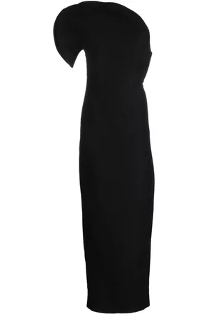 Roland Mouret Asymmetric silk-wool maxi dress