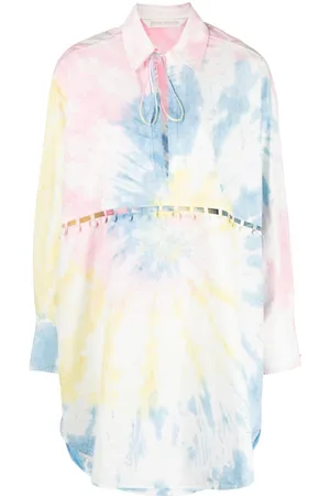 Palm Angels Tie-dye print shirtdress