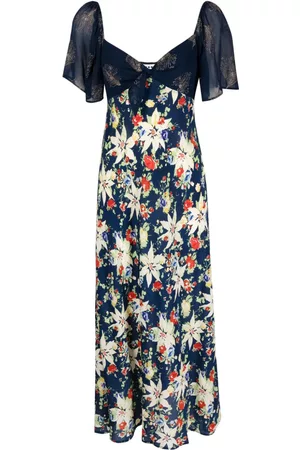 RIXO London Floral-print midi dress