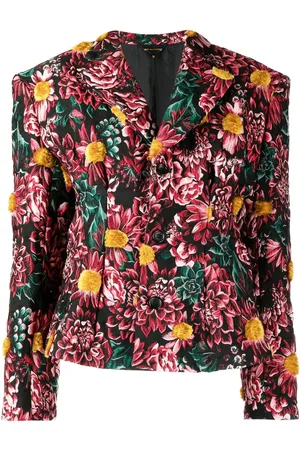 Comme des Garçons Single-breasted floral blazer