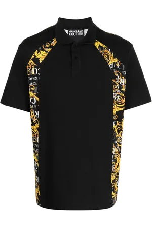 VERSACE Barocco-print short-sleeve polo shirt